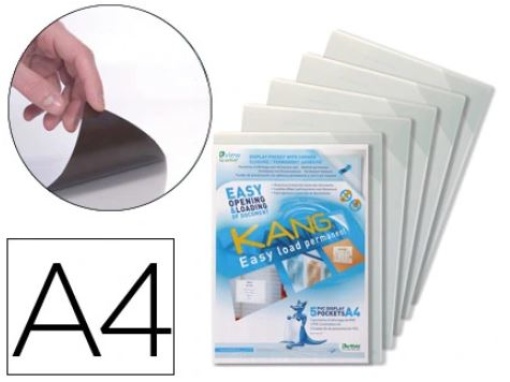 Bolsa de Apresentaçao Tarifold Adesiva Rigida e Anti ReflexoAa4 Pack 5uni