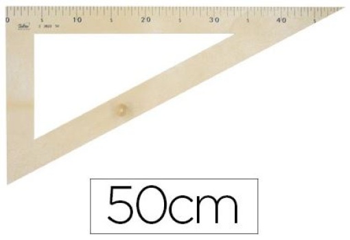 Esquadro Faibo Plastico Imitacao Madeira 50cm (235)