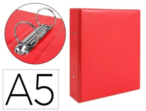 Pasta Liderpapel Cartao Forrado Pvc A5 2 Aneis 40mm Laranja (KA19)