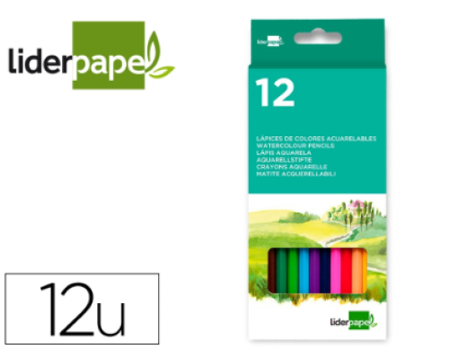 Lapis Cor Liderpapel Aguarelaveis Cx. 12Cores (LC09)