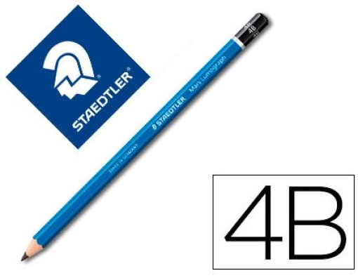 Lapis Grafite Staedtler Mars Lumograph 100 4B