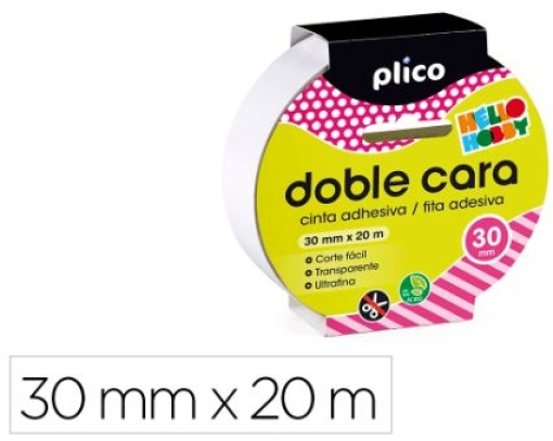 Fita Adesiva Plico Dupla Face 30mm x 20m
