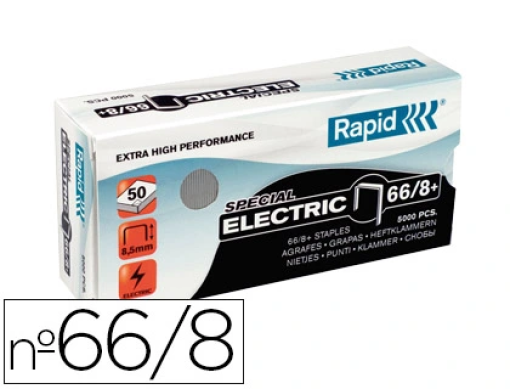 Agrafos Rapid 66/8+ Galvanizado Strong Cx.5000 (24868000)