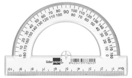 Transferidor Plastico Cristal Liderpapel 10cm (SM02)