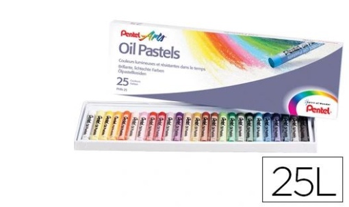 Lapis Pentel Arts Pastel Oleo Cx. 25cores