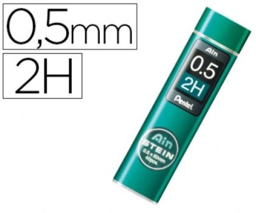 Minas Pentel Ain Stein 0.5 2H Estojo Com 40minas