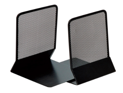 Apoia Livros Metal Q-Connect 135x152x165mm Conjunto de 2 Preto (KF15098)