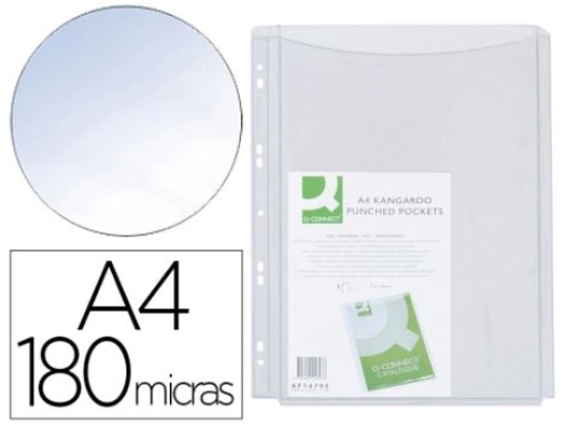Bolsa Catalogo Q-Connect A4 C/Fole PVC 180mic Cap.100fls Emb.5un (KF00138)