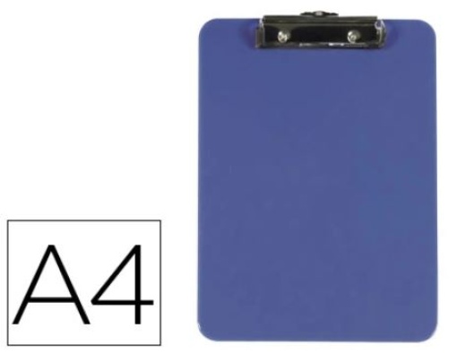 Porta Notas Q-Connect Plastico A4 3mm Azul (KF21625)