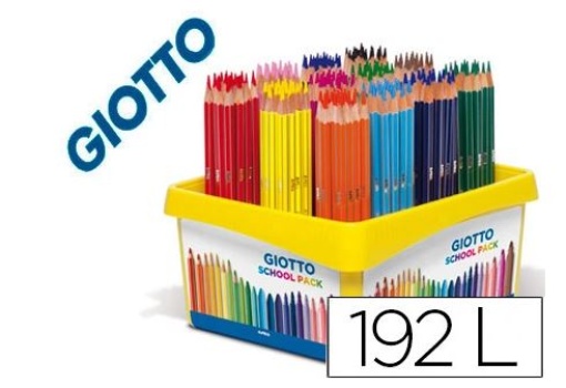 Lapis de Cor Giotto Stilnovo School Pack de 192uni 12cores x 16uni