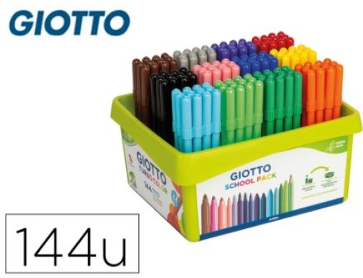 Marcador Giotto Turbo School Pack 144un 12Cores x 12un