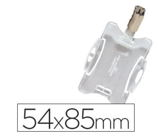 Identificador com clip giratorio durable uso vertical/horizontal 54x85 mm