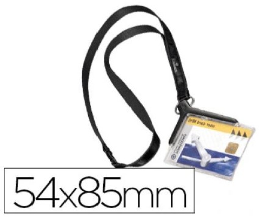 Identificador Durable C/Cordao Plano Acrilico Diagonal 54x85mm (8207-58)