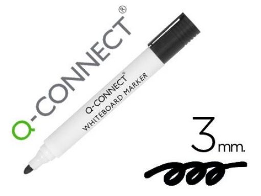Marcador Quadro Branco Q-Connect Preto (KF26035)