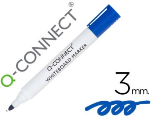Marcador Quadro Branco Q-Connect Azul (KF26036)