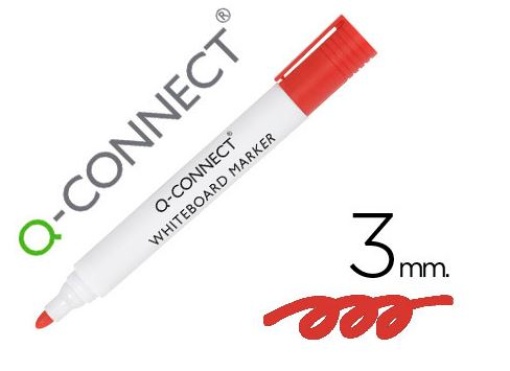Marcador Quadro Branco Q-Connect Vermelho (KF26037)