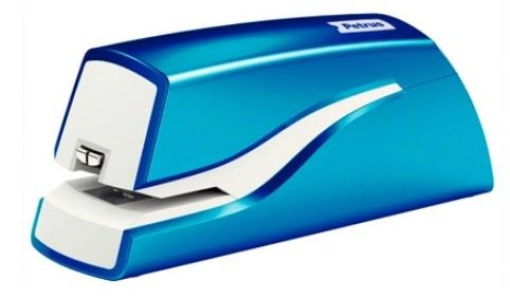 Agrafador Eletrico Petrus E-310 Wow Cap.12fls (nº10) Azul Metalizado (624822)