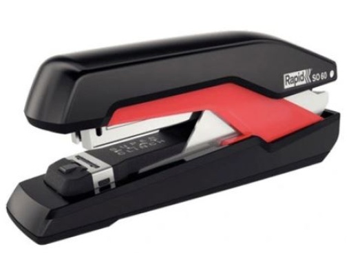 Agrafador Rapid SO60 Cap.60fls (24/6-8+- 26/6-8+) Preto/Vermelho (5000553)
