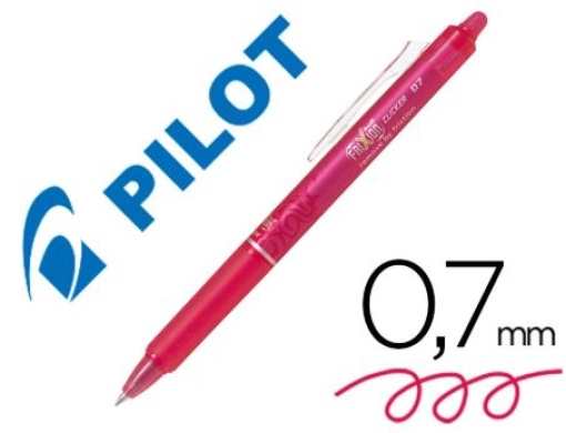 Esferografica Pilot Frixion Clicker Apagavel 0,7mm Rosa (NFCRS)