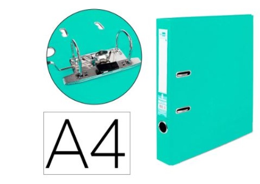 Pasta de Arquivo Liderpapel Documenta PVC A4 52mm Verde Claro (AZ81)