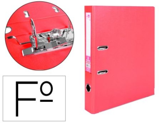 Pasta de Arquivo Liderpapel Documenta PVC Folio 52mm Vermelha (AY36)