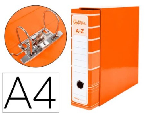 Pasta de Arquivo de Alavanca Liderpapel Filing System Cartao Forrado  A4 C/Caixa Laranja (AZ90)