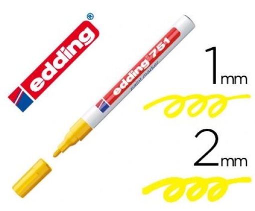 Marcador Edding 751 Amarelo