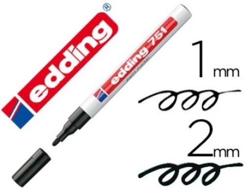 Marcador Edding 751 Preto