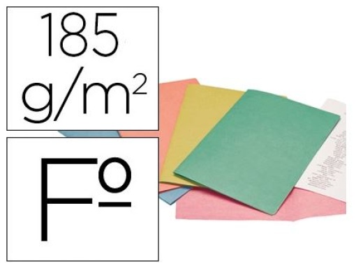 Classificador Cartolina Liderpapel 180gr Folio Cores Sortidas Emb.25un (SUB-FSURT)