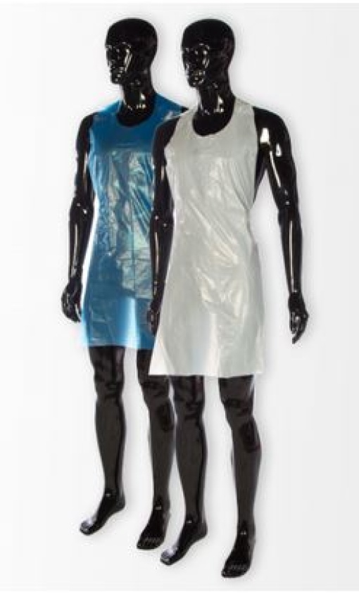 Avental de Polietileno Cuatrogasa Azul (69x107cm) 18mic Cx.100