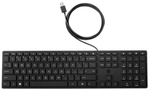 Teclado HP 320K Qwerty Com Cabo Preto