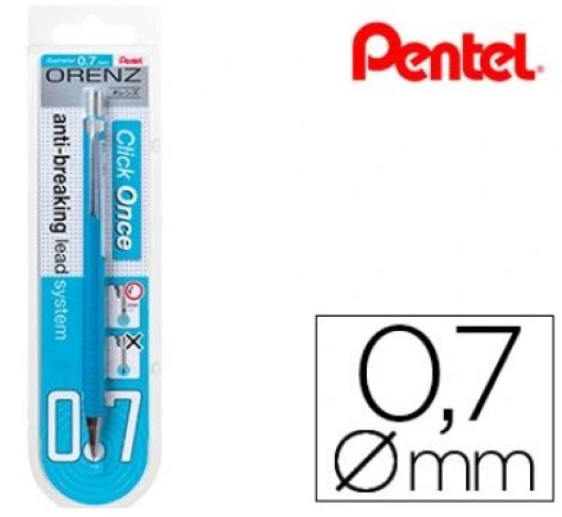 Lapiseira Pentel Orenz 0,7mm Azul Blister 1unid. (XPP507-SX)