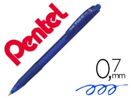 Esferografica Pentel Retratil BX417 Azul (BX417-C)