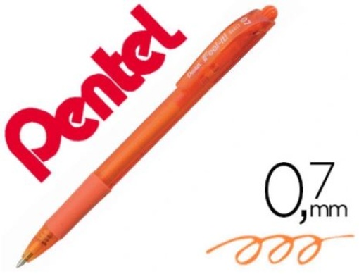 Esferografica Pentel Retratil BX417 Laranja (BX417-F)