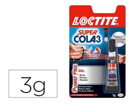 Cola Loctite 3gr Super Cola 3 Power Flex (2051905)