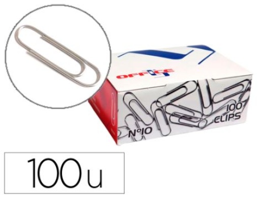 Clips Lismania L-Office Nº10 50mm Cx.100un