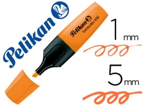 Marcador Fluorescente Pelikan Textmarker 490 Laranja