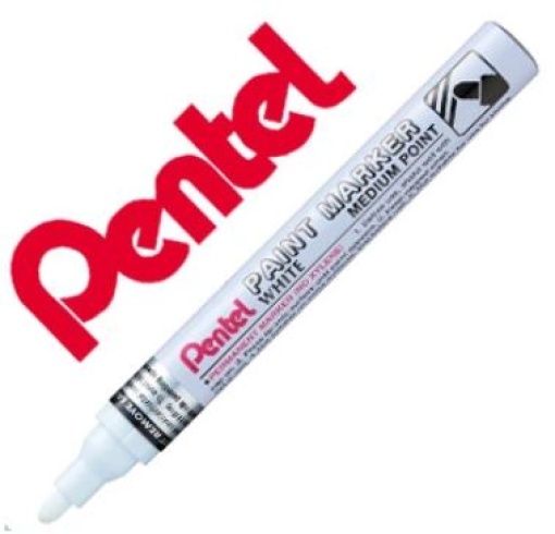 Marcador Permanente Pentel MMP10-W Branco Para Pinturas Decorativas Ponta Grossa (MMP10-W)