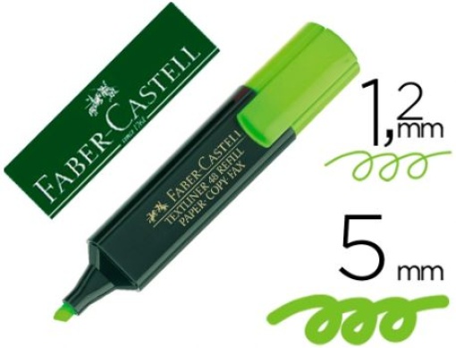 Marcador Fluorescente Faber-Castell Textliner 48-63 Verde (154863)