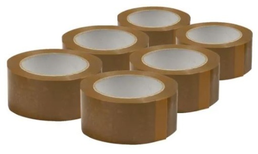 Fita Adesiva Eurocel PVC 330 48mmx60m Castanha