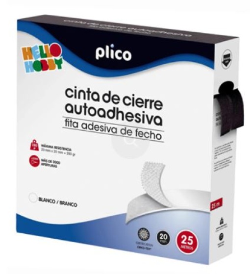 Rolo Velcro Apli 2cmx25m Preto (Adesivo Extra Forte)