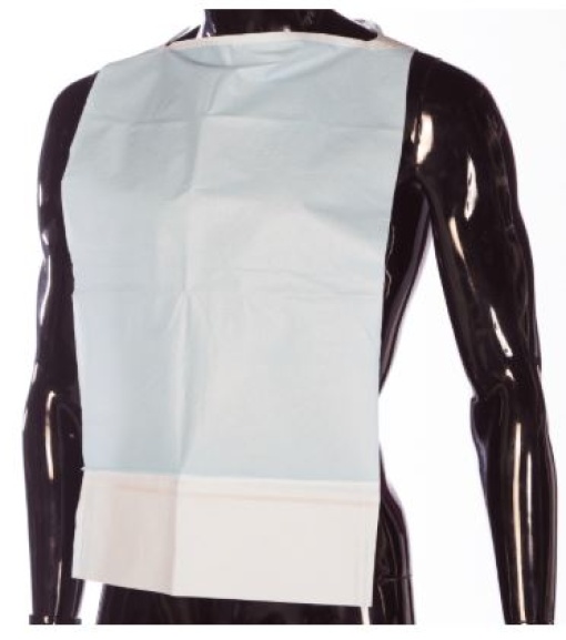 Babete Palstica Adulto Plastica C/Bolsa Cx.500un