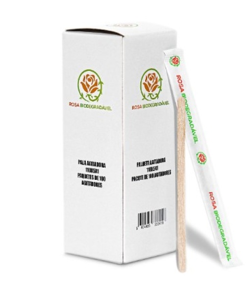 Mexedores de Madeira Individual 110mm Emb.100 