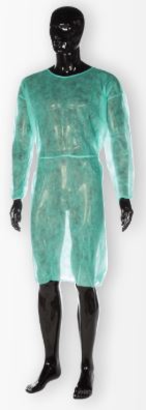 Bata Cirurgia Polipropileno Verde Emb.100un