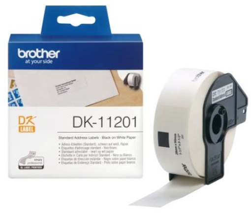 Rolo Etiquetas Brother 29x90mm DK11201 (400uni)