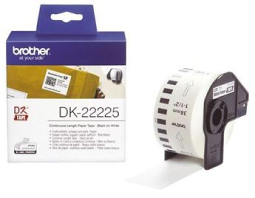 Rolo de papel, Contínuo Autocolante (branco) 38mmx30,48mts