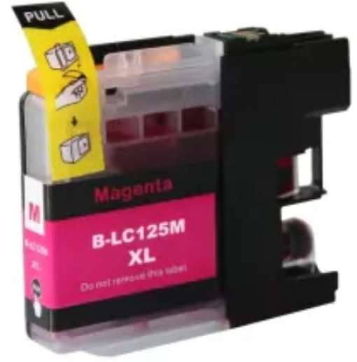 Tinteiro Compativel Brother LC125 Magenta Alta Capacidade
