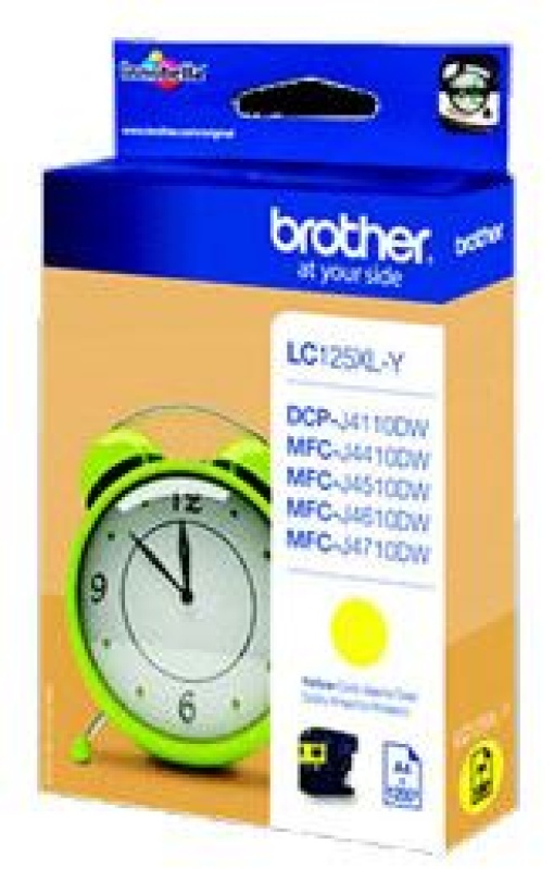 Tinteiro Brother MFCJ4410DW / MFCJ4510DW Amarelo Alta Capacidade (LC125)