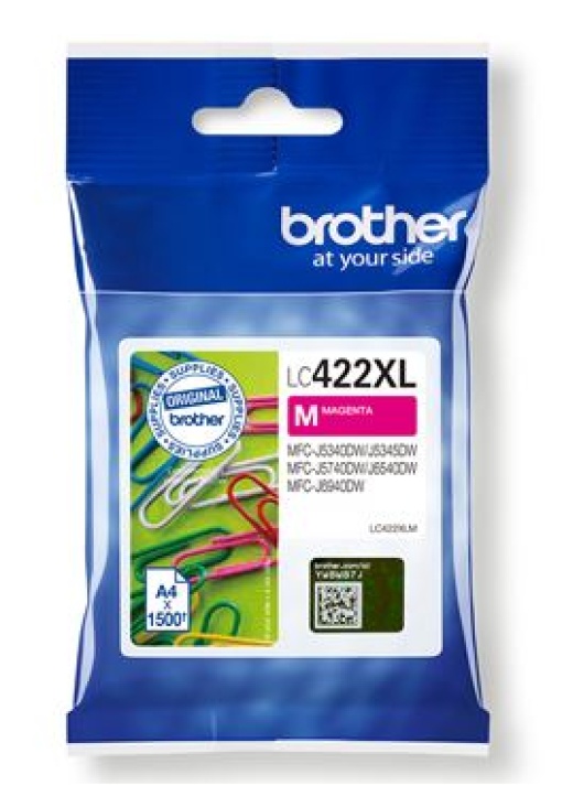 Tinteiro Brother LC422XLC Magenta 1500 Pág