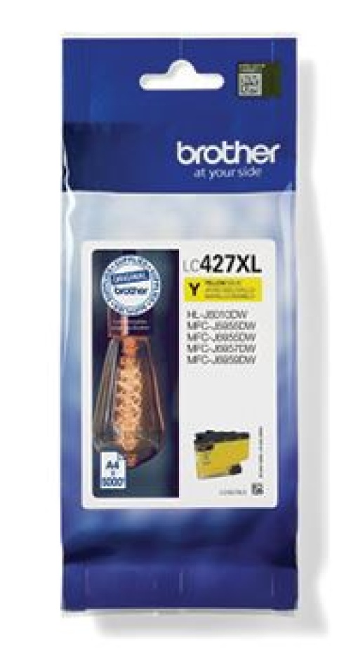 Tinteiro Brother LC427XLY Amarelo 5000Pág